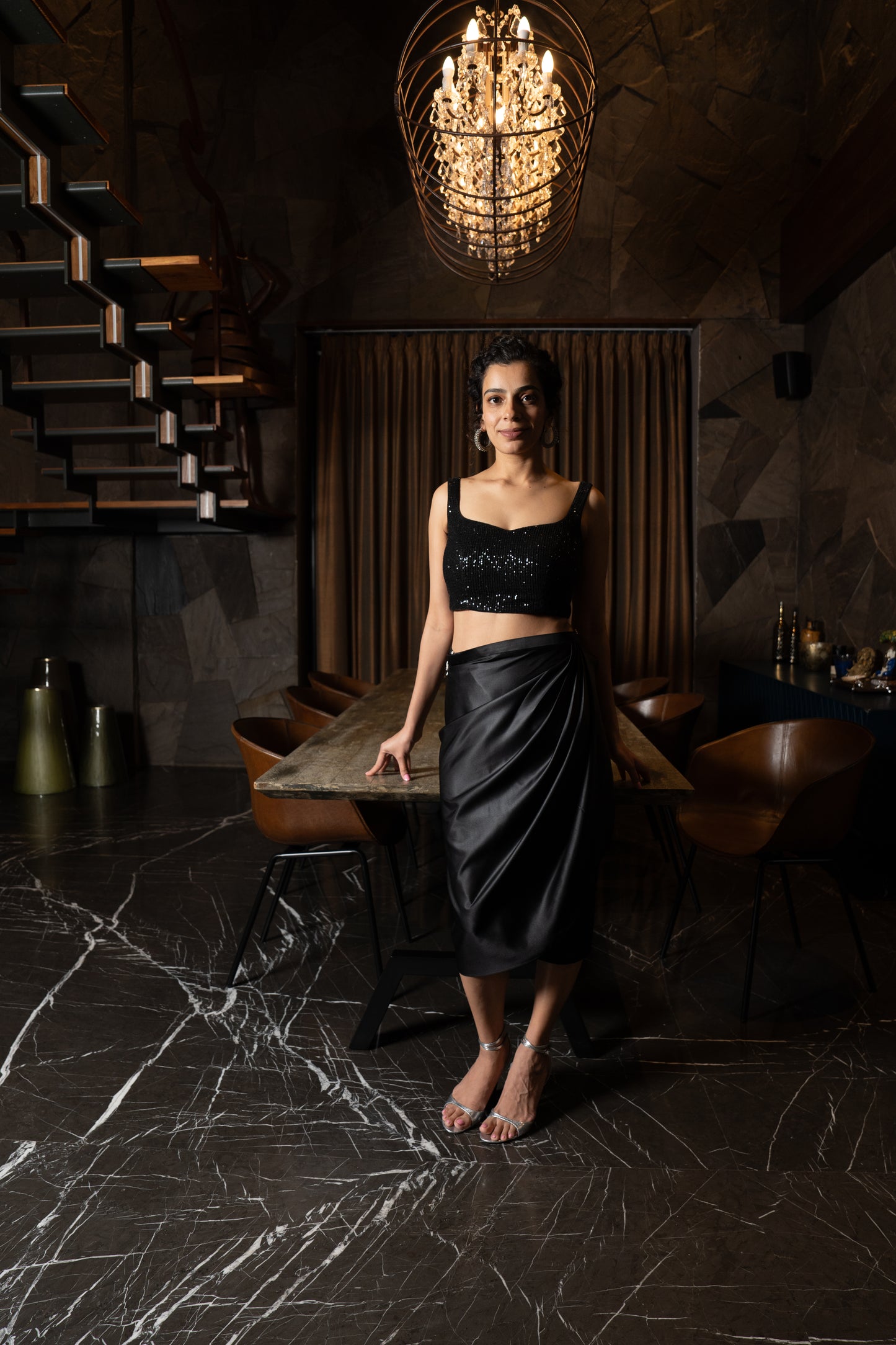 MIDNIGHT WRAP SKIRT