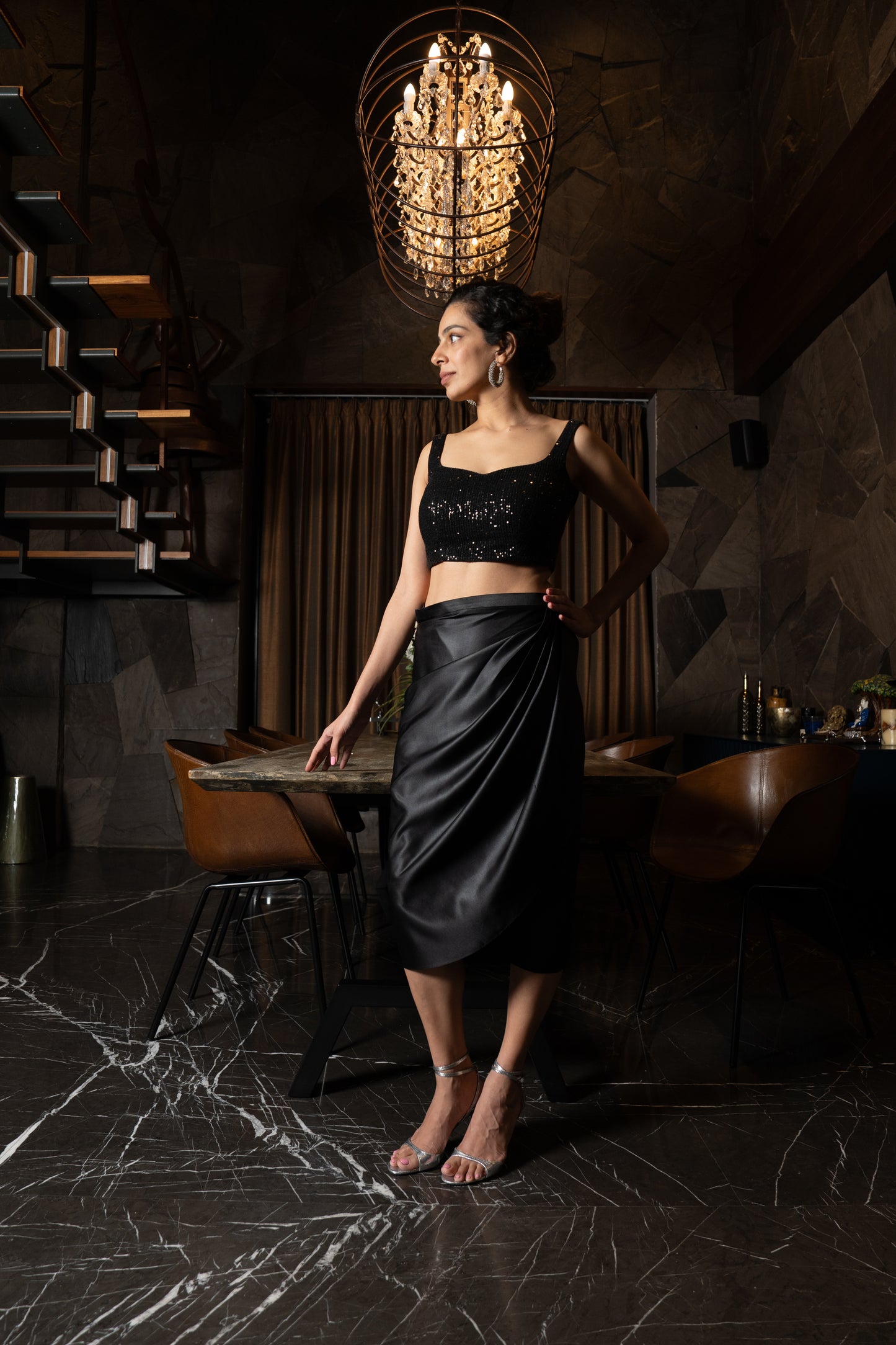 MIDNIGHT WRAP SKIRT