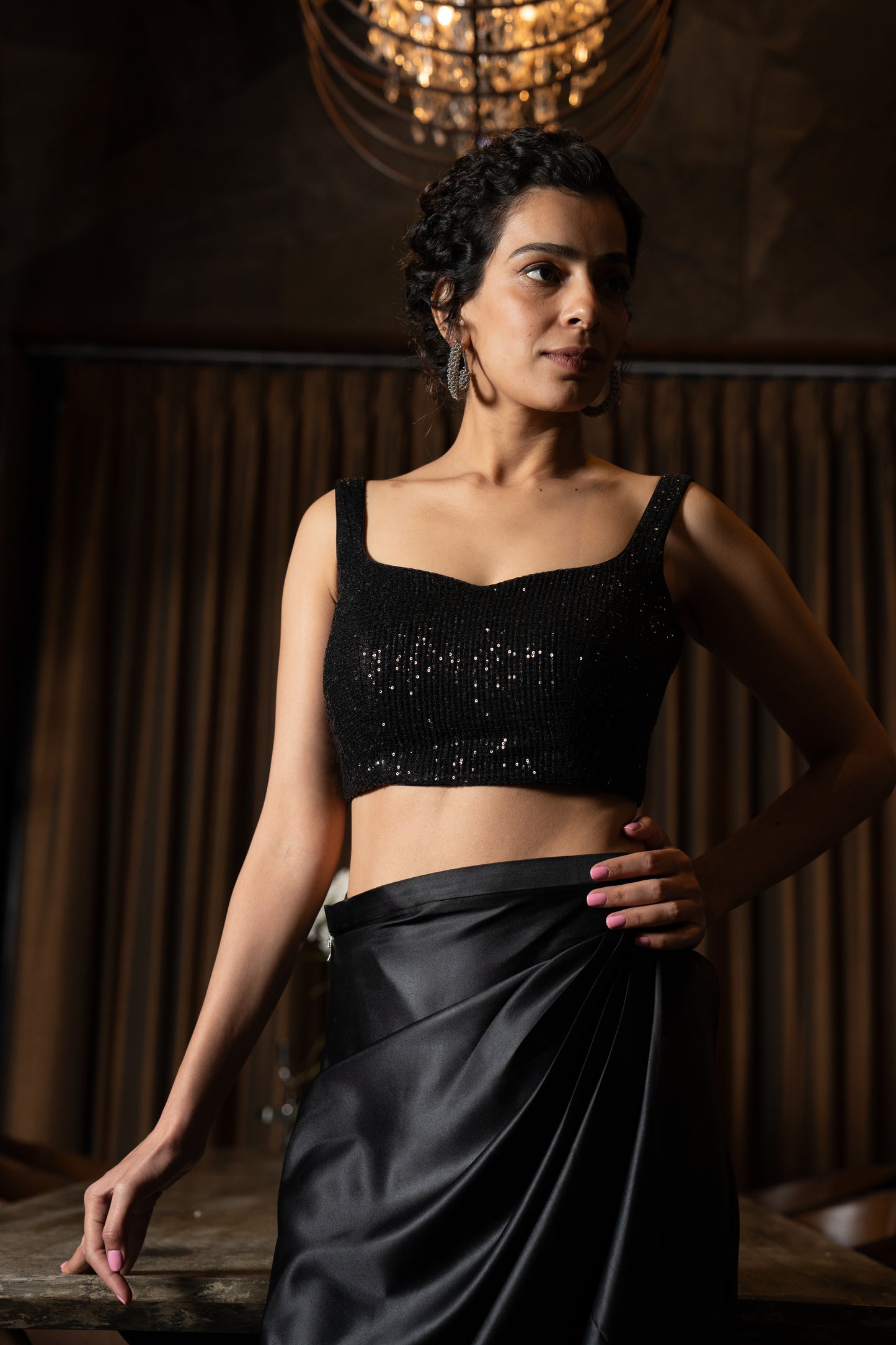 MIDNIGHT WRAP SKIRT