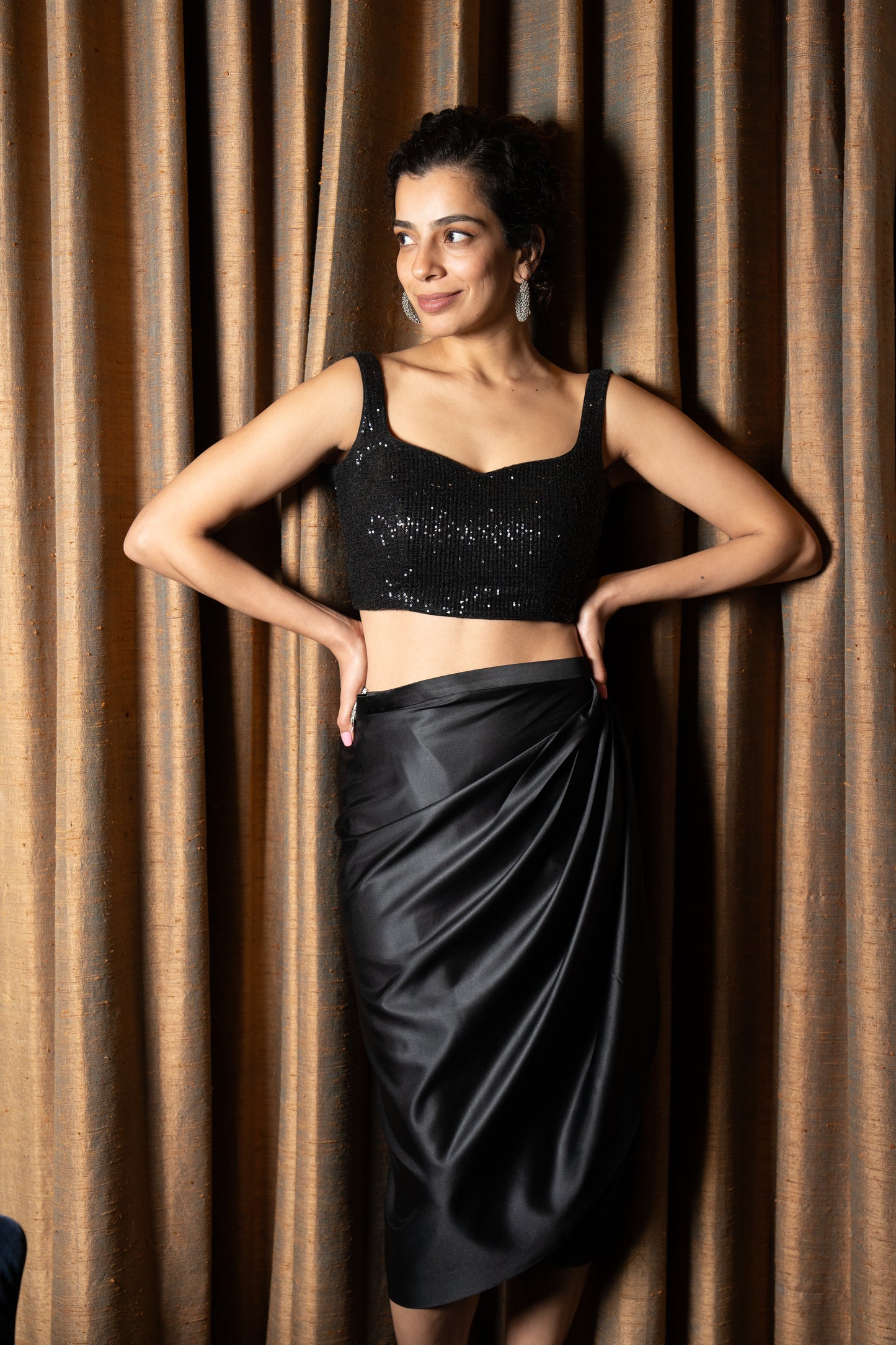 MIDNIGHT WRAP SKIRT