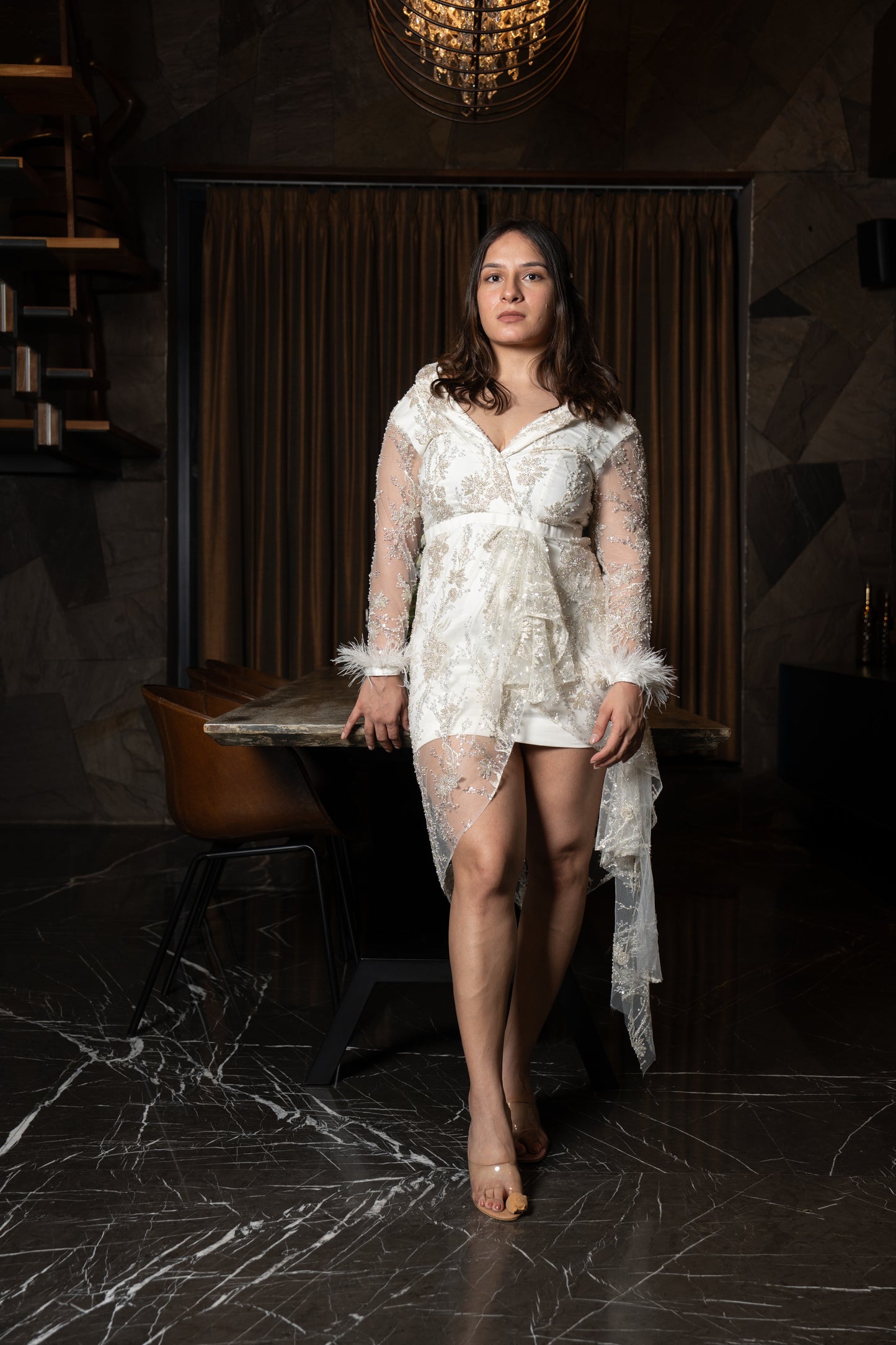 MOONLIT VEIL DRESS